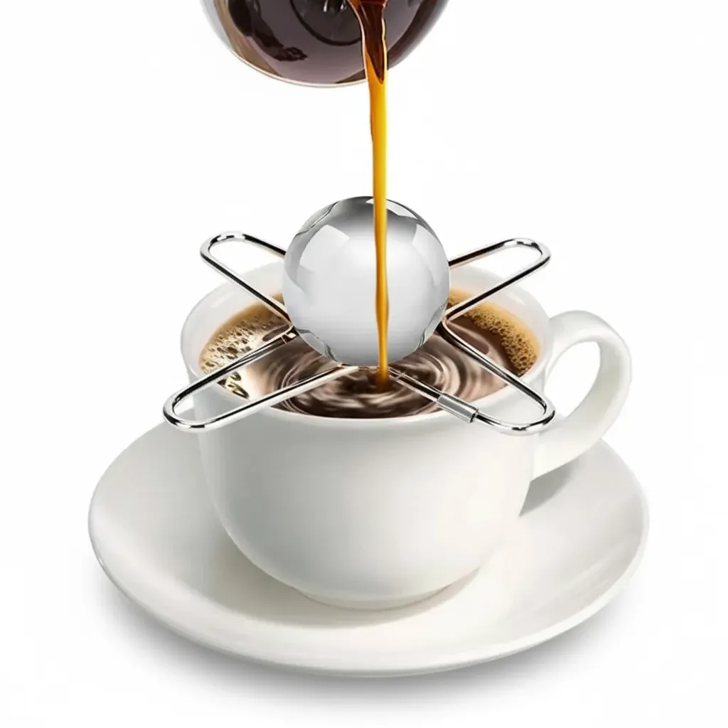 Frozen Ball For Espresso Coffee Reusable Cooling Coffee Tool Stainless Steel Ice Balls