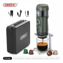HiBREW Portable Coffee Machine for Car & Home,DC12V Espresso Coffee Maker Fit Nespresso Dolce Pod Capsule Coffee Powder H4A